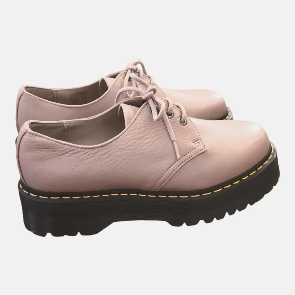 Dr. Martens 1461 Quad leather derby Platform Oxfords Beige Men's Shoes Size 10 - Picture 2 of 12